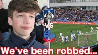 OLDHAM ATHLETIC vs BOLTON  VLOG  Weve been robbed [upl. by Tiphani10]