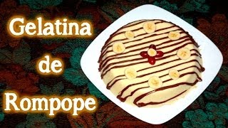 GELATINA DE ROMPOPE  LICOR DE HUEVO Receta Navidad y Año Nuevo  fácil  Mirem Itziar ❤ [upl. by Leroy448]