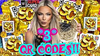 OVER 3 QR CODES THAT MIGHT STILL WORK WWE SuperCard [upl. by Gilford]