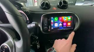 Apple Carplay SMART FORTWO 2016 2017 2018 2019 [upl. by Airekahs]