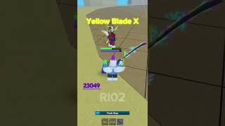 Meme Sea  Best Ice  Yellow Blade Combo viral shorts memesea roblox combo [upl. by Ennairol]