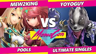 MomoCon 2022  Mew2King Pyra Mythra Vs Yoyoguy Wolf SSBU Ultimate Tournament [upl. by Eimmat]