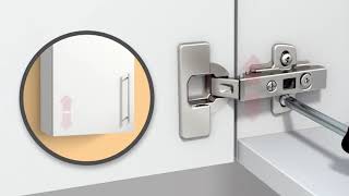 How To Adjust Door Hinges Of Frameless Cabinets [upl. by Ilamad]