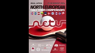 North European Table Tennis Championships 2024 Riga Latvia Mens Teams  LATVIA 1 vs ICELAND [upl. by Burrton]