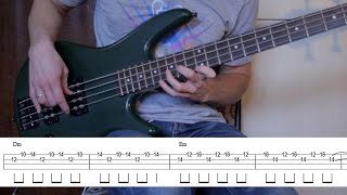 Anesthesia Pulling Teeth bass lesson how to play FIRST SECTION  bass tab [upl. by Chavez926]