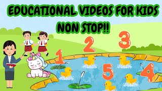 EDUCATIONAL VIDEOS NON STOP FOR KIDS kidssongs kidsmusic singalong educational learning [upl. by Yblocaj]