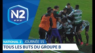 15ème journée  National 2B  Tous les buts [upl. by Leshia178]