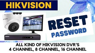 How to Reset Admin Password Hikvision DVR All Models [upl. by Tallou374]