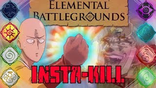 ROBLOX Elemental Battlegrounds 3 OP InstaKill Combos [upl. by Adnohsat]