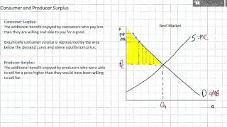 Consumer Surplus and Producer Surplus [upl. by Kristina]