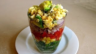 RAINBOW SALAD IN A GLASS [upl. by Keslie]