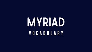 What is the meaning of Myriad [upl. by Romulus]