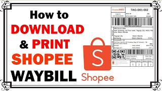 How to Download and Print Shopee Waybill Using Adobe Photoshop [upl. by Krug]