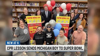 DeWitt 5th grader wins Super Bowl tickets for learning CPR [upl. by Moclam]