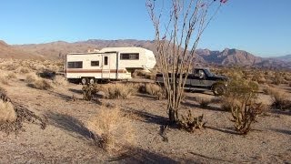 Wind amp Dust Storm while RV Camping  Borrego Springs California [upl. by Helali]