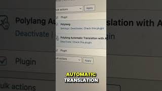 Translate wordpress with AI effortlessly with Polylang AI Automatic Translation plugin [upl. by Slavin]