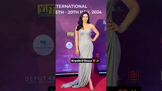 Krystle DSouza Grace The Red Carpet Of Yellowstone International Film Festivalkrystledsouza [upl. by Emorej]