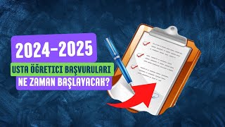 20242025 usta öğretici başvuruları hakkında bilgilendirme süreç ne zaman başlayacak [upl. by Asseralc340]