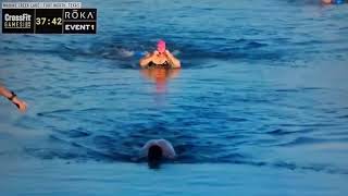 Serbian CrossFit athlete Lazar Dukic disappears under the water during a competition [upl. by Eras]