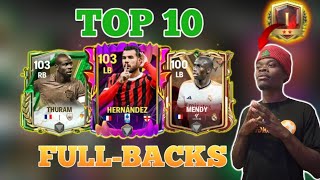 Top 10 FullBacks LBRB for H2H after Seasonal Update  FC MOBILE [upl. by Ezara]