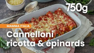 Cannelloni ricotta épinards et sauce tomate  750g [upl. by Haig611]