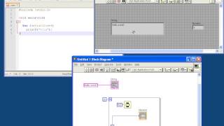 Labview tutorial for C programmers 1  Hello world in Labview [upl. by Ettezil]