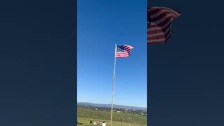 US civil war flag in wind at Cedar Creek Battlefield in Virginia new trending popular history [upl. by Teloiv]