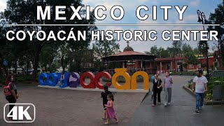 Centro Histórico de Coyoacán 🇲🇽 Ciudad de México  4K Walking Tour [upl. by Rabi]