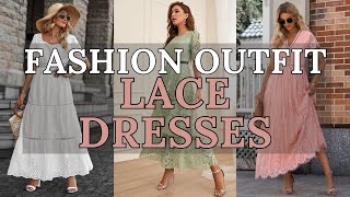 2024 Fashion Trends  Stunning Lace Dresses Elegant Styles for Every Occasion [upl. by Notnad]