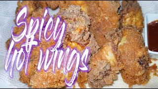 How To Make Crispy Spicy Chicken Wings  Spicy Chicken Wings Recipe [upl. by Annaeirb788]