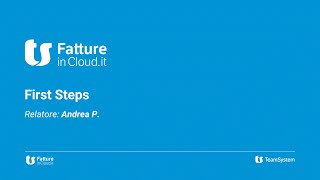 Fatture in Cloud First Steps English Version Webinar [upl. by Noitsirhc]