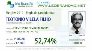 Jingles Eleições 2010  Teotonio Vilela Filho  PSDB  leobrandaonet [upl. by Neitsirk]