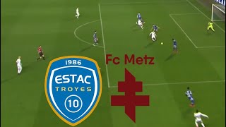 ESTAC Troyes AC 21 FC Metz Résumé du match  LIGUE 2  202425 [upl. by Blalock775]