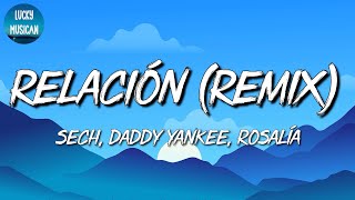 🎵 Reggaeton Sech Daddy Yankee J Balvin ft Rosalía Farruko  Relación Remix Letra\Lyrics [upl. by Evetta]