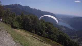 Parapendio Sighignola  Lanzo dIntelvi  II tappa trofeo dei laghi  30 06 2013 [upl. by Scutt]