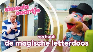 DE MAGISCHE LETTERDOOS ✨📦🎉  SIMSALA SAARTJE 🐽  Educatieve kleutertelevisie  Beginklanken s en t [upl. by Lecroy]