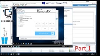 RemoteFX  nested Virtualization quot WIN10Ent quot on Server 2016 HyperV Part 1 [upl. by Lory]