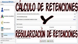 Cálculo retención y regularización retención [upl. by Marutani90]