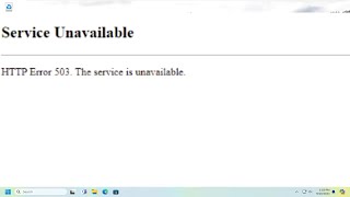 HTTP Error 503 and Was Event 5189 on Windows Computer FIX [upl. by Amr550]