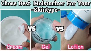 Chose best moisturizer for your skin type Moisturizer for Oily skinDry skin Amna Adeel [upl. by Faubert]