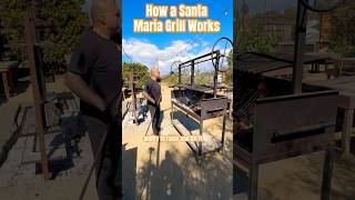 How to use a Santa Maria Grill WHG livefire SocalChef SocalCatering OCcatering fireMasterChamp [upl. by Yelsiap]