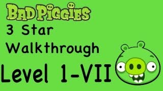 Bad Piggies  Bonus Level 1VII 3 Star Walkthrough Ground Hog Day  WikiGameGuides [upl. by Hayn]