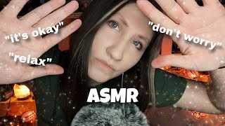 ASMR stuttering CLOSE UP whispers 💆 hair play│SNIPPING negative energy│soothing personal attention [upl. by Debby]