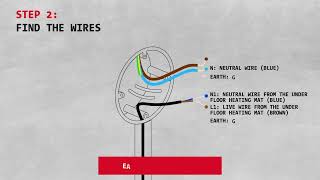 Connecting thermostat electric underfloor heating [upl. by Stuckey]