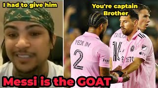 Yedlin opened up about his decision to hand Lionel Messi the captains armband at Inter Miami [upl. by Peer613]