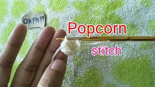 Crochet Popcorn stitch [upl. by Boff607]