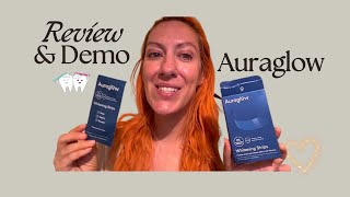 Auraglow Teeth Whitening Strips  My Honest Thoughts [upl. by Eizdnil681]