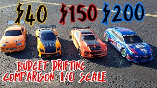 drifting on a budget 110 scale Jada toys vs Redcat vs Tamiya [upl. by Anilemrac]