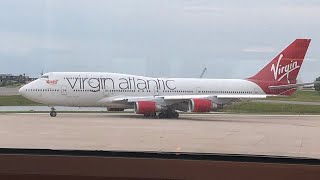 VIRGIN ATLANTIC 747400 premium economy Orlando to LondonGatwick [upl. by Pass]