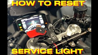 How to reset service light on CFMOTO 450sr450ss [upl. by Nahtnhoj]